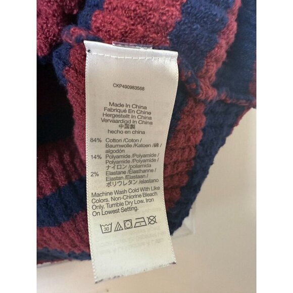 Madewell Women's Red and Blue Striped Pullover Crewneck Sweater - XL - Picture 7 of 11